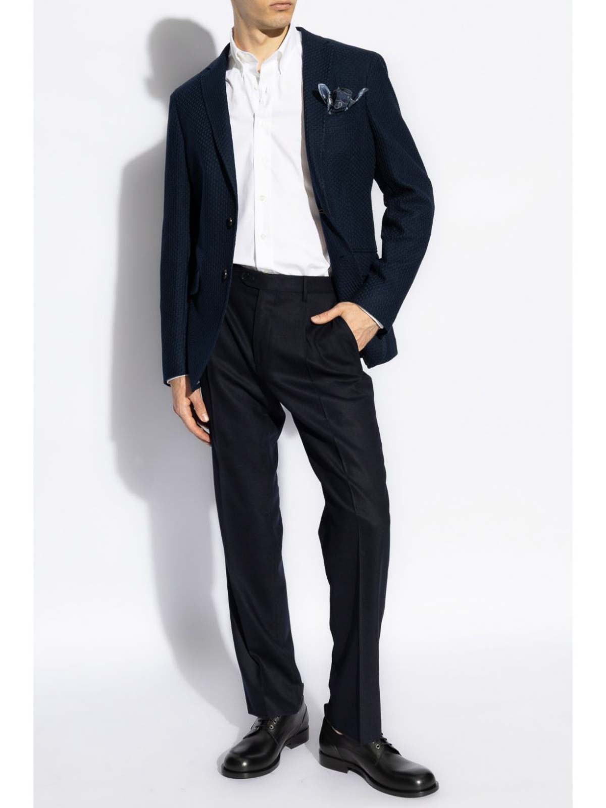 Shop Etro Formal Trousers In Azul