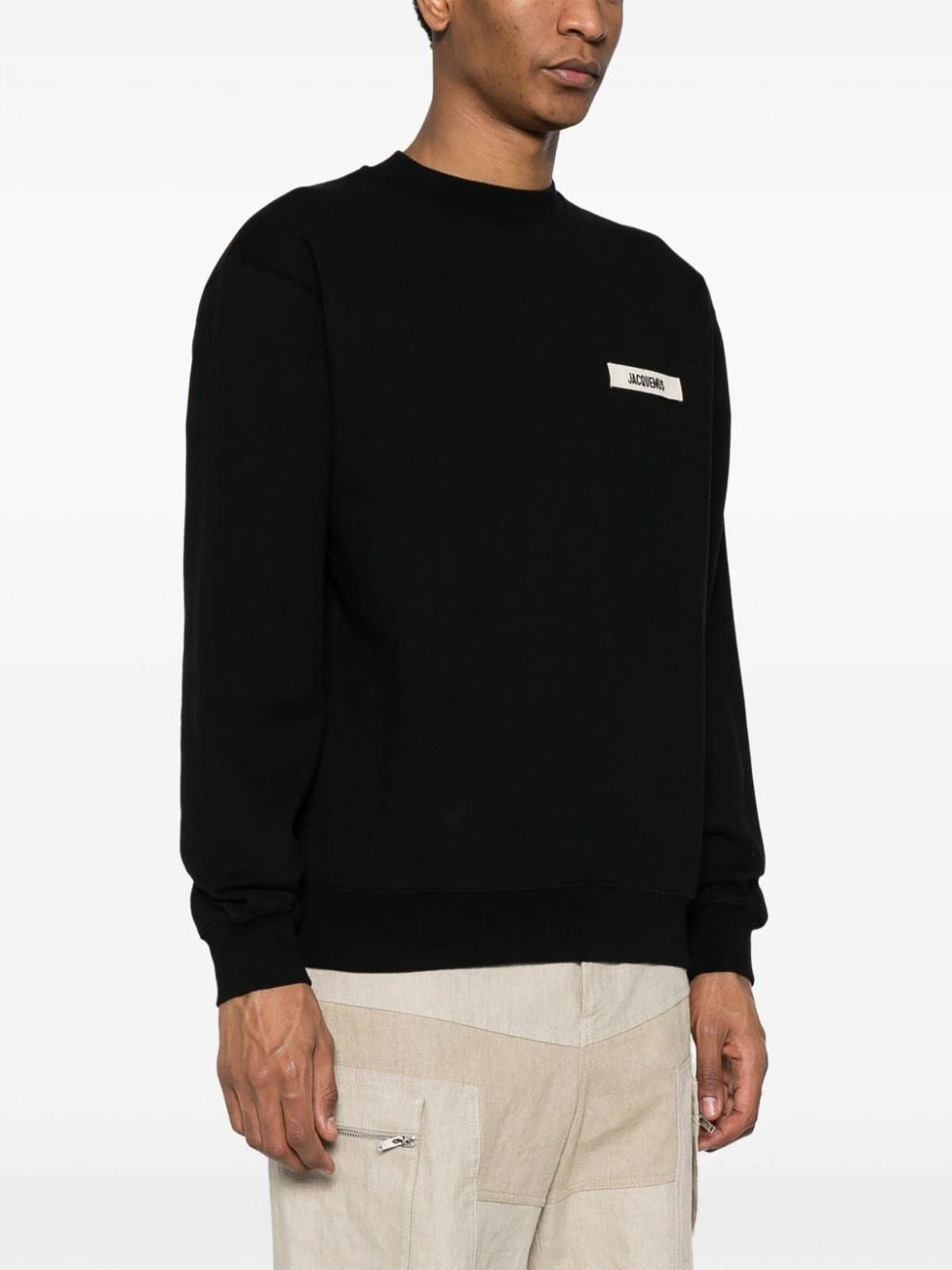 Shop Jacquemus Sweatshirt In Negro