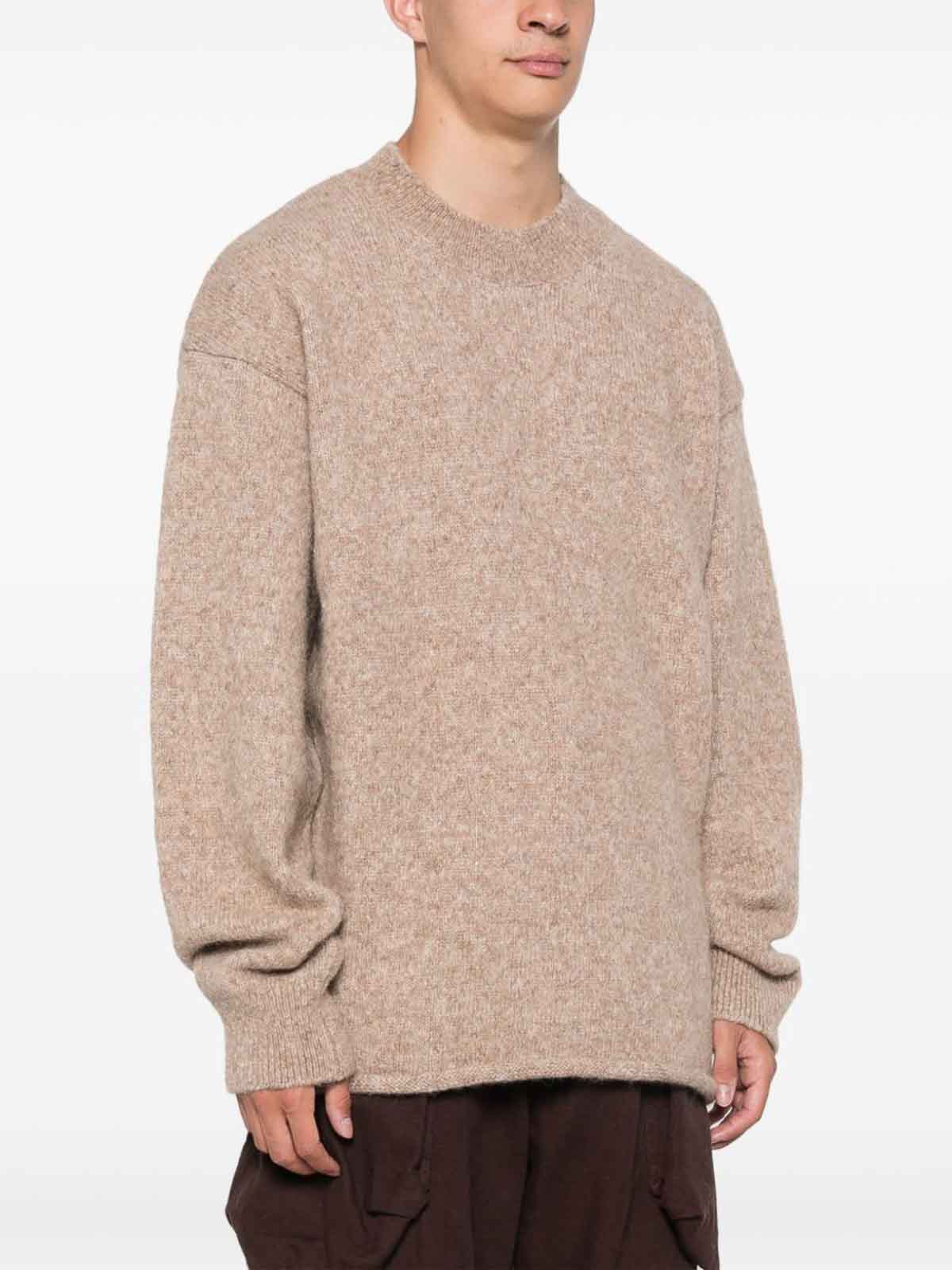 Shop Jacquemus Crewneck In Beis