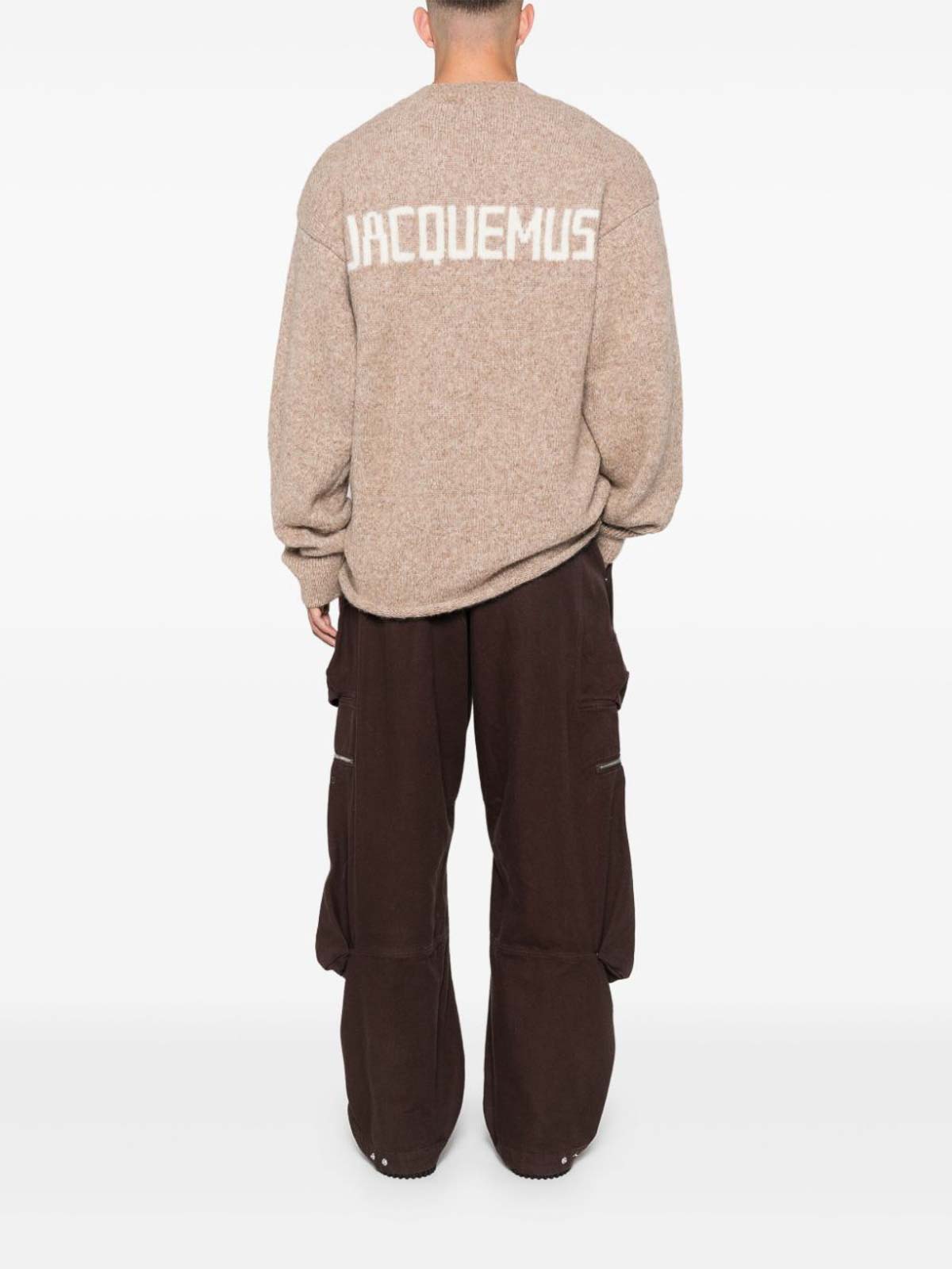 Shop Jacquemus Crewneck In Beis