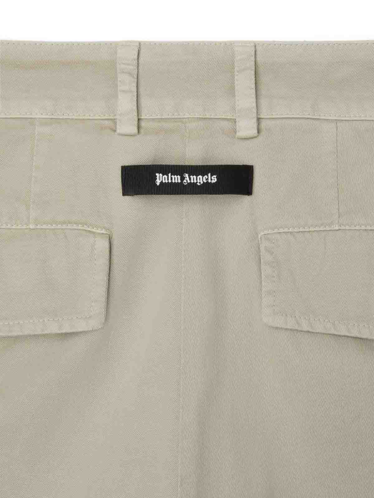 Shop Palm Angels Casual Jacket In Beis