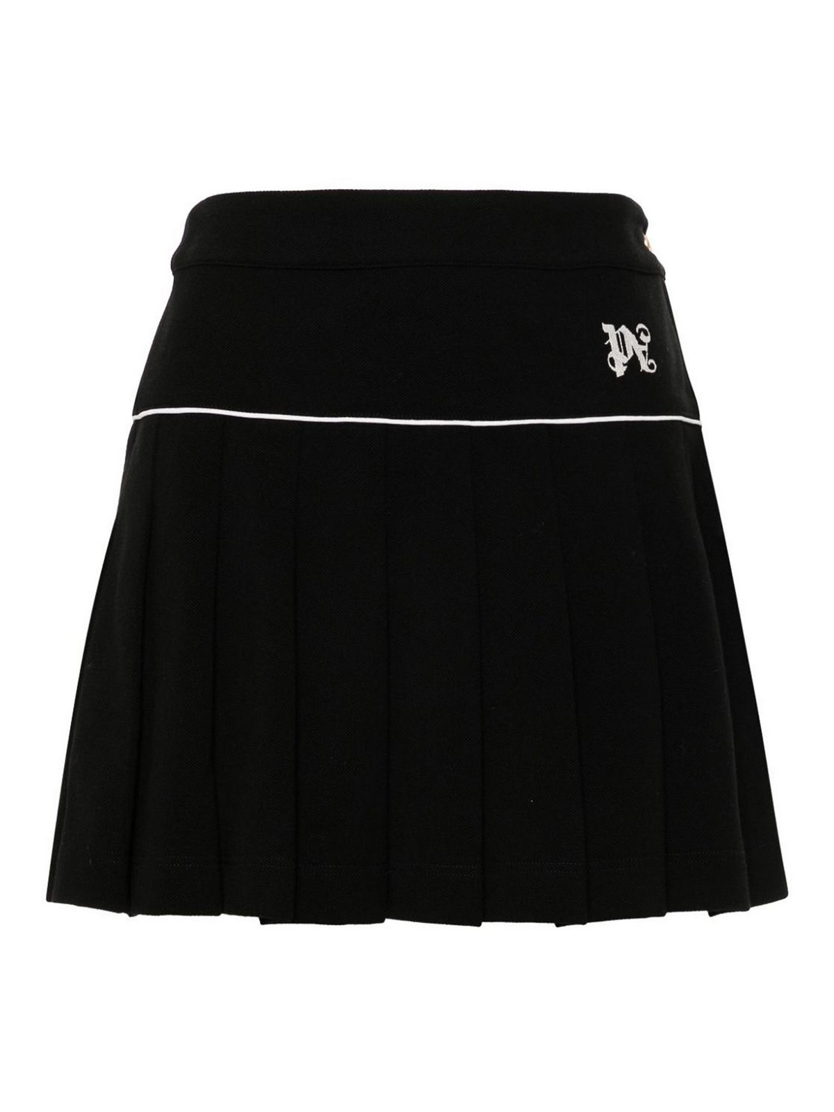 Shop Palm Angels Skirt In Blanco