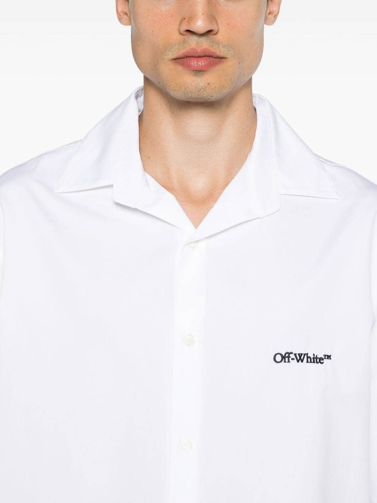 Shop Off-white White Poplin Polo