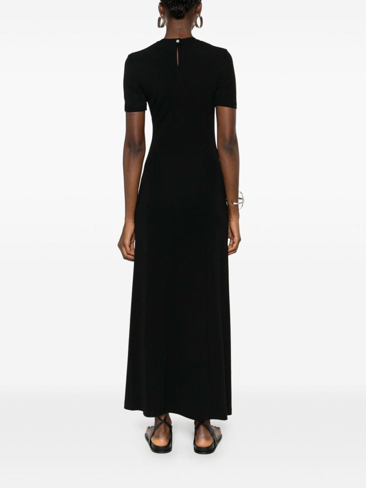 Shop Rabanne Vestido Largo - Negro In Black