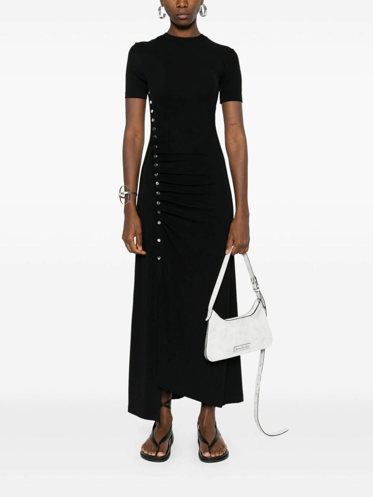 Shop Rabanne Vestido Largo - Negro In Black