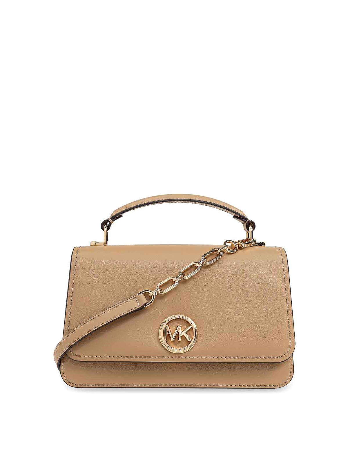 Shop Michael Kors Crossbody Bag In Camel