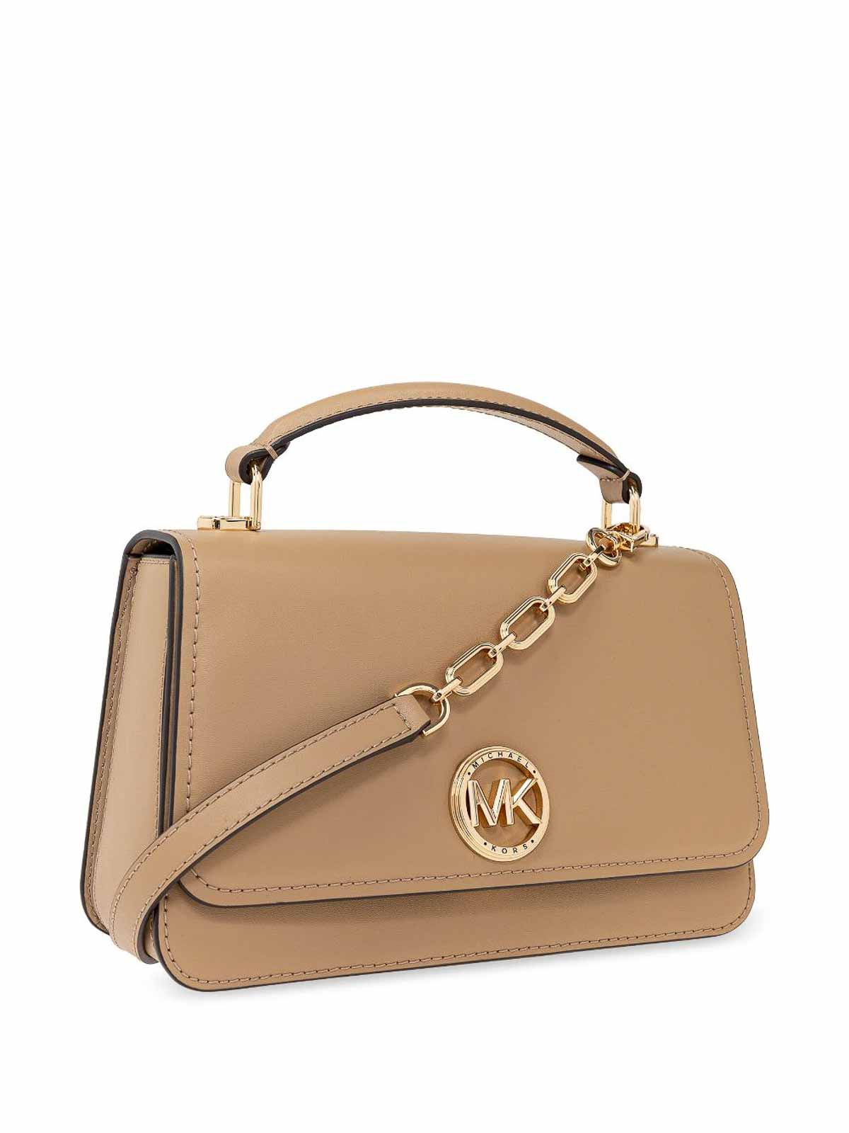 Shop Michael Kors Crossbody Bag In Camel