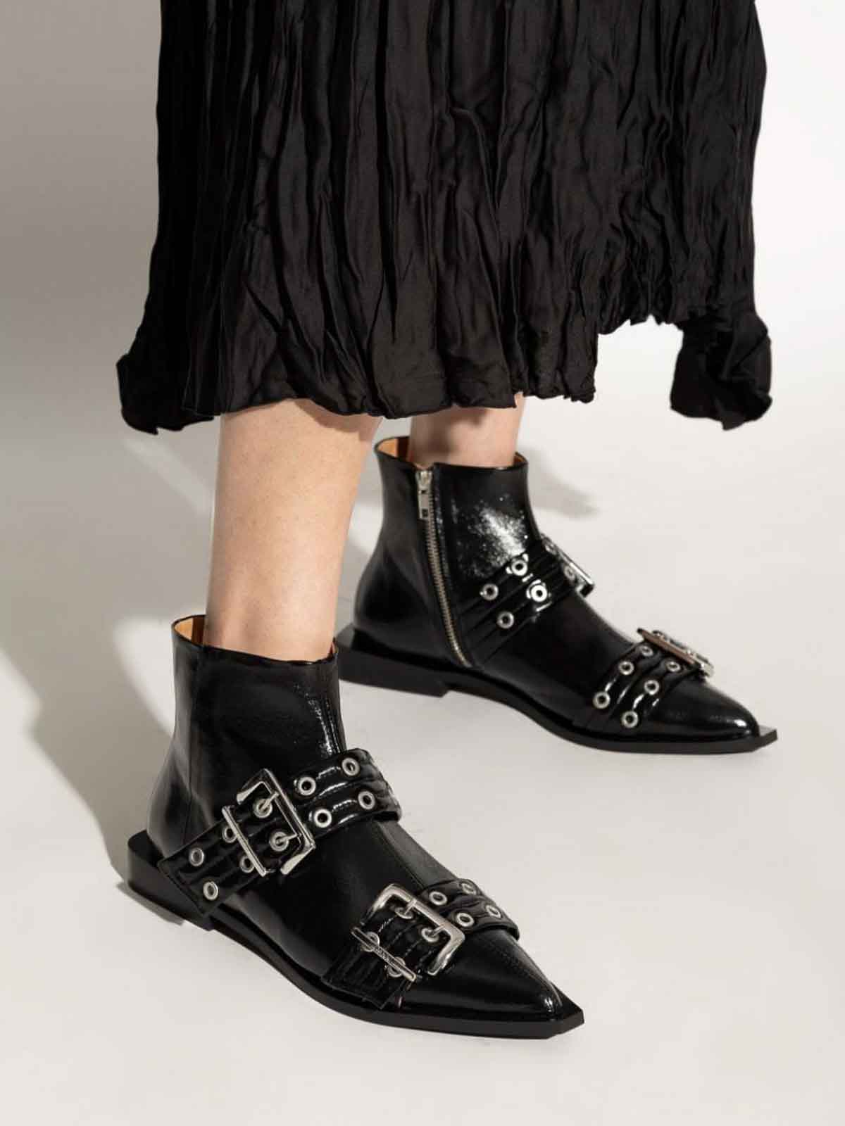 Shop Ganni Boots In Black