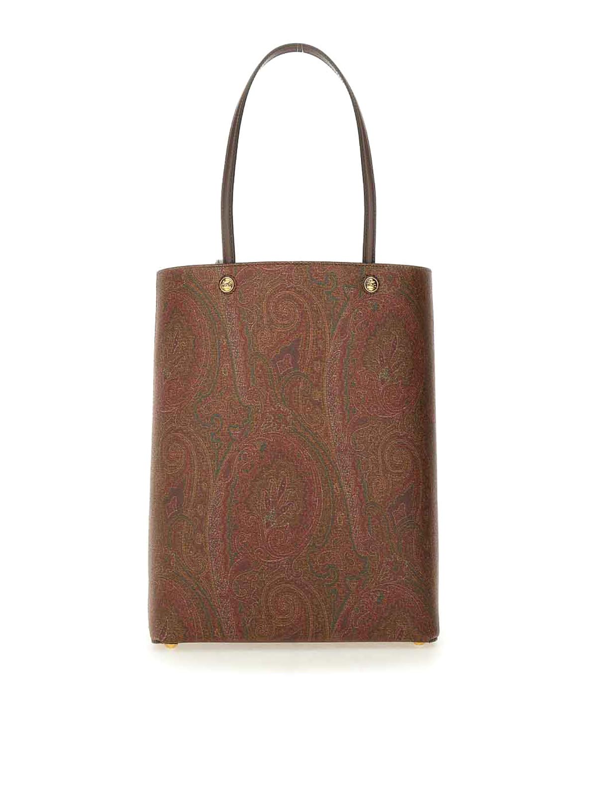 Shop Etro Paisley Shopping Bag In Brown