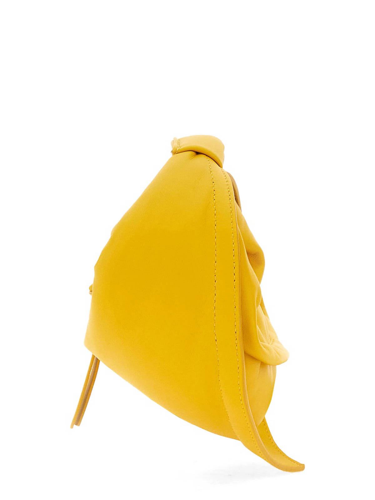 Shop Federico Cina Mini Tortellino Bag In Yellow