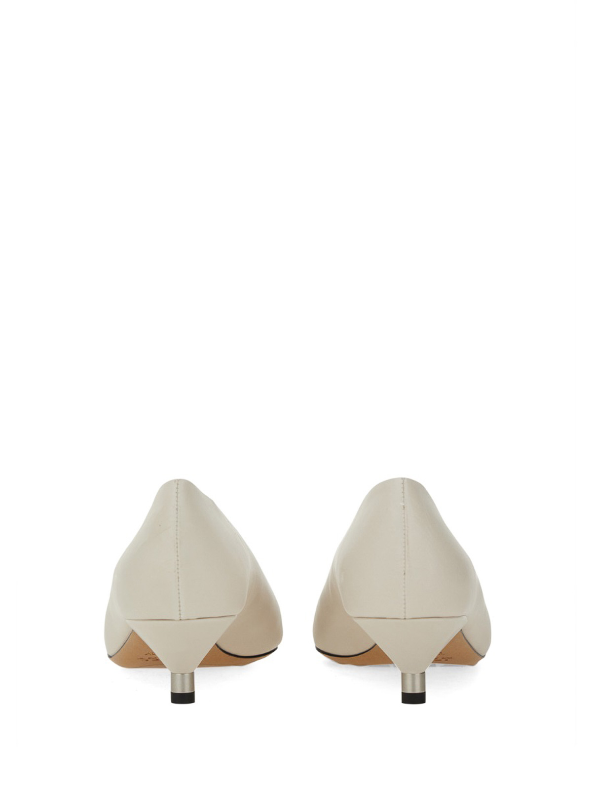 Shop Isabel Marant Leather Ebisa Pumps In White