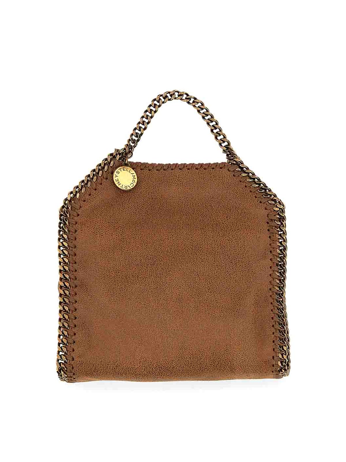 Shop Stella Mccartney Falabella Tiny Bag In Light Brown