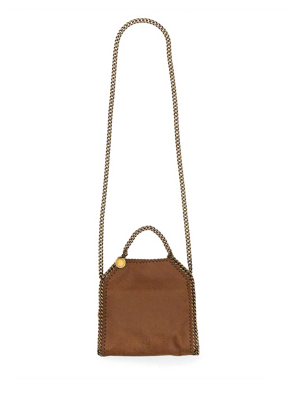 Shop Stella Mccartney Falabella Tiny Bag In Light Brown