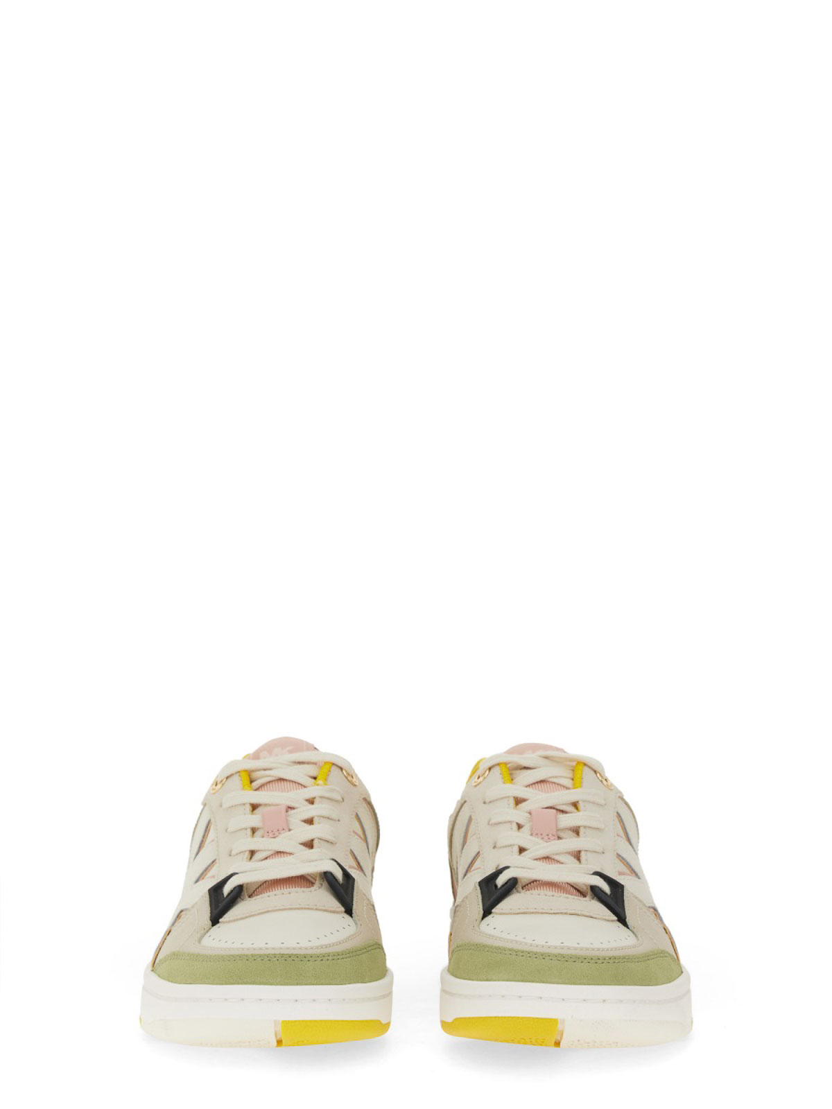 Shop Michael Michael Kors Leather Sneaker In Multicolour