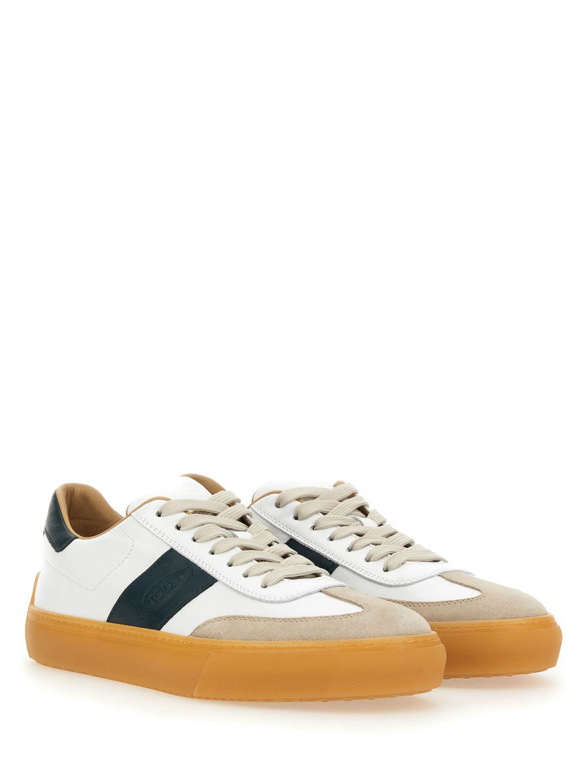 Shop Tod's Leather Sneaker In White