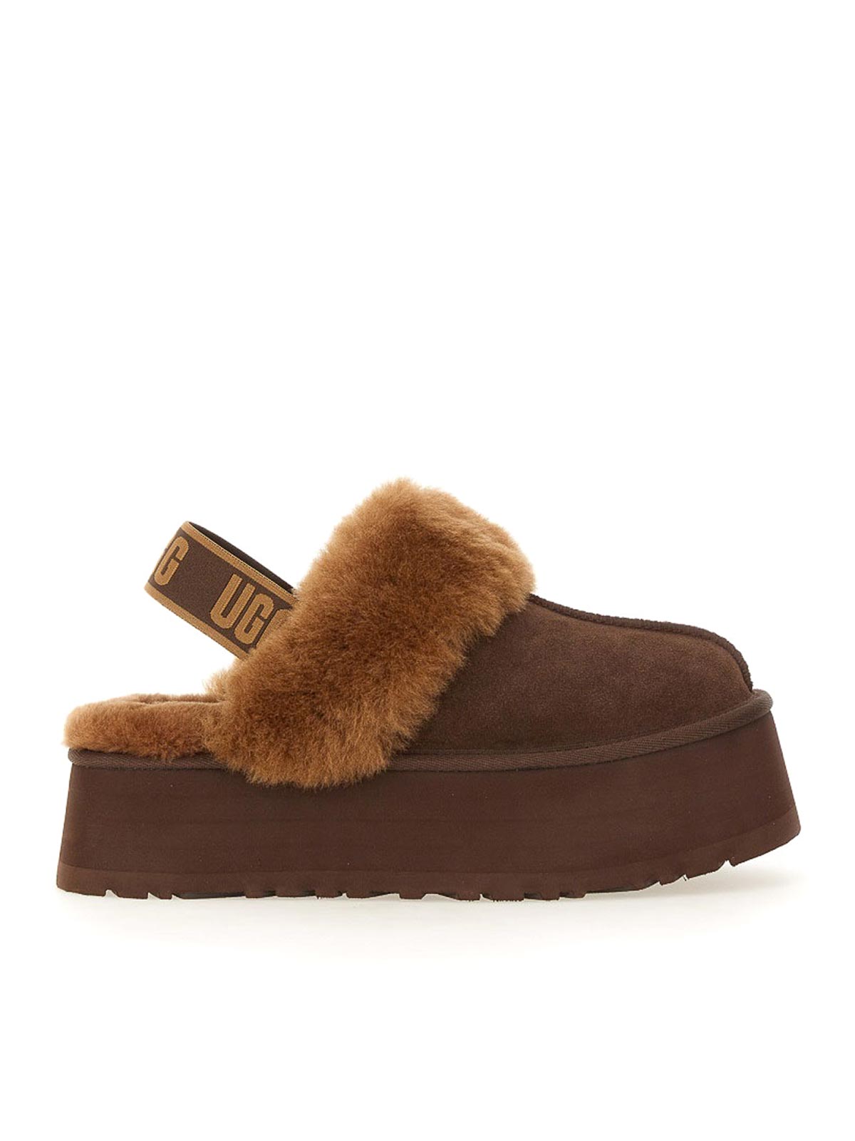 Shop Ugg Funkette Sandals In Brown