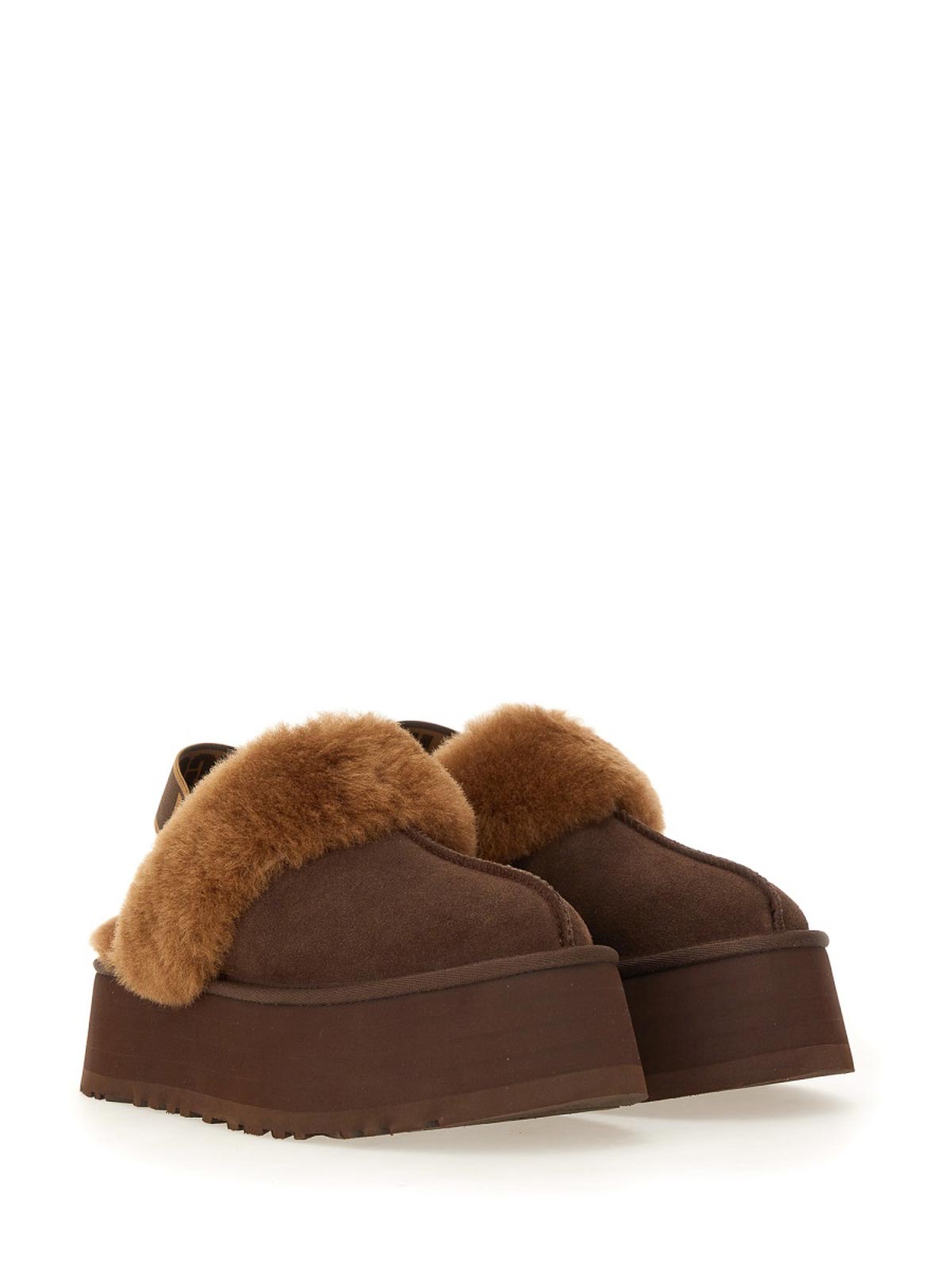 Shop Ugg Funkette Sandals In Brown