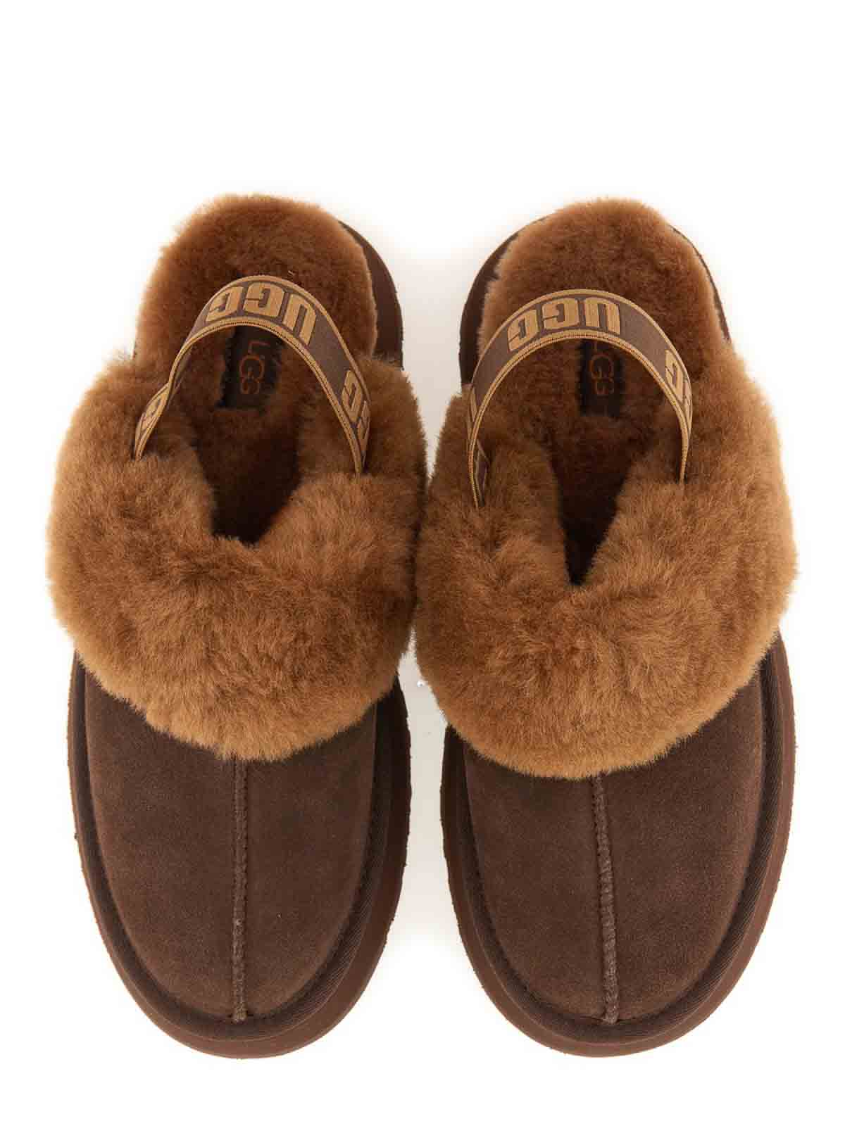 Shop Ugg Funkette Sandals In Brown