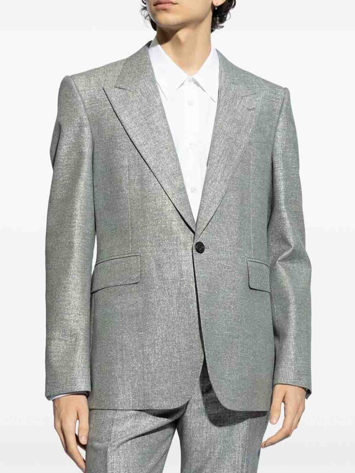 Shop Alexander Mcqueen Chaqueta Casual - Gris In Grey