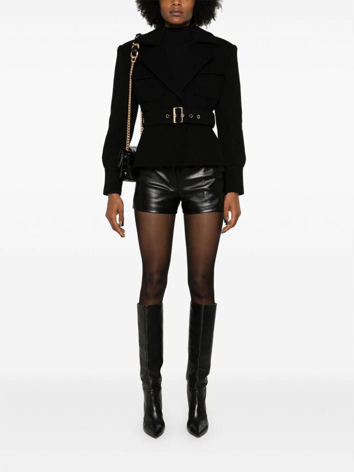 Shop Balmain Coat In Negro