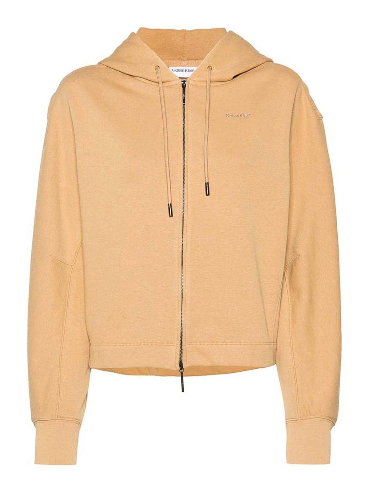 Shop Calvin Klein Sweatshirt In Camel