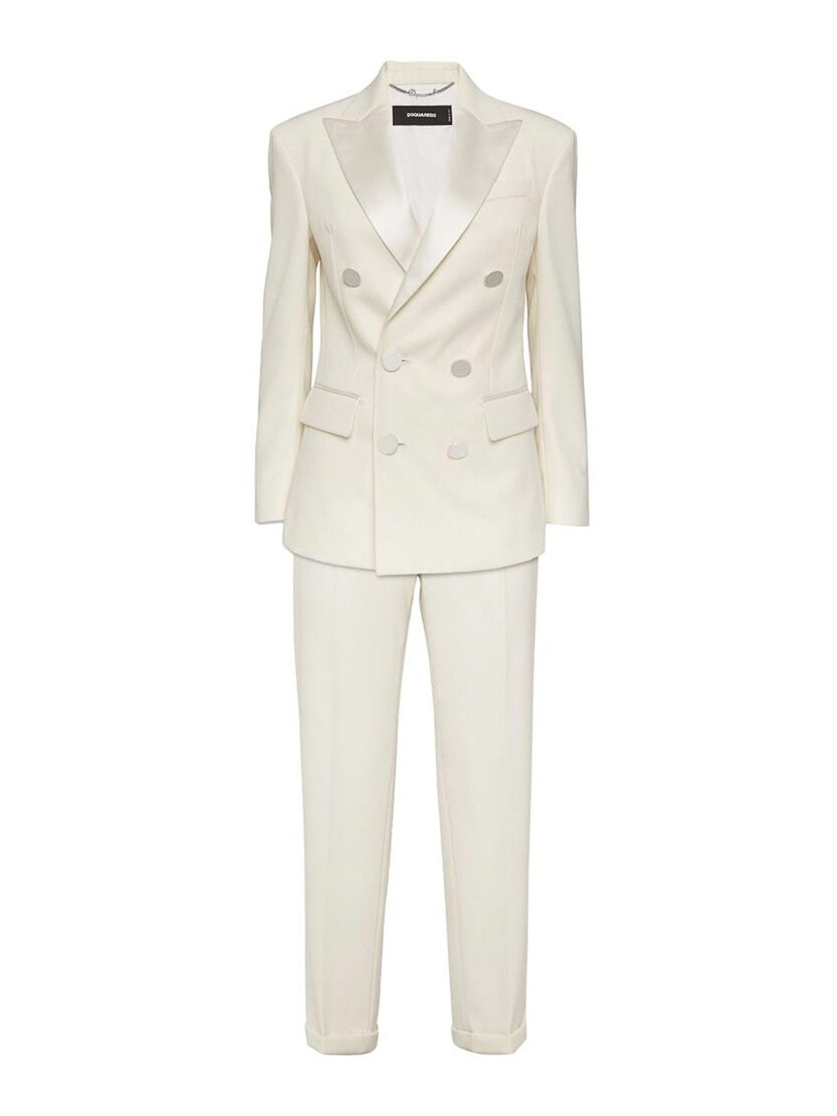 Shop Dsquared2 Tailleur In Blanco