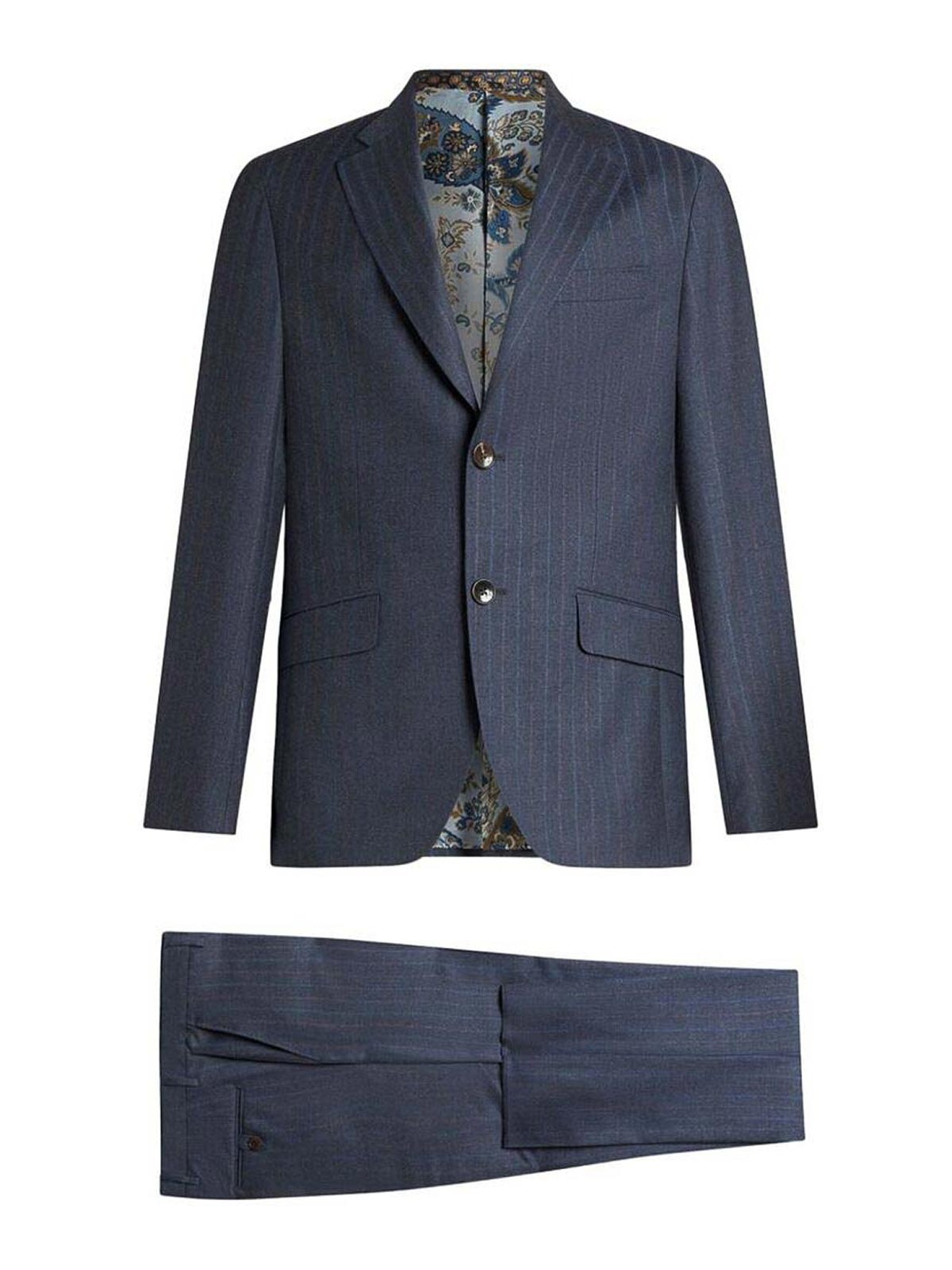 Shop Etro Suit In Blue