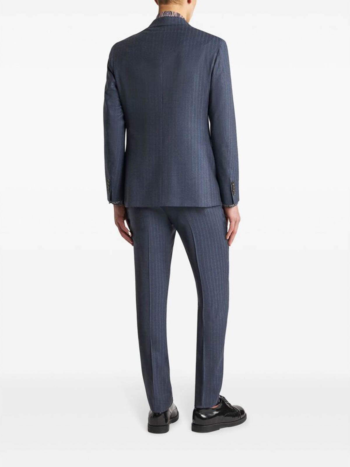 Shop Etro Suit In Blue