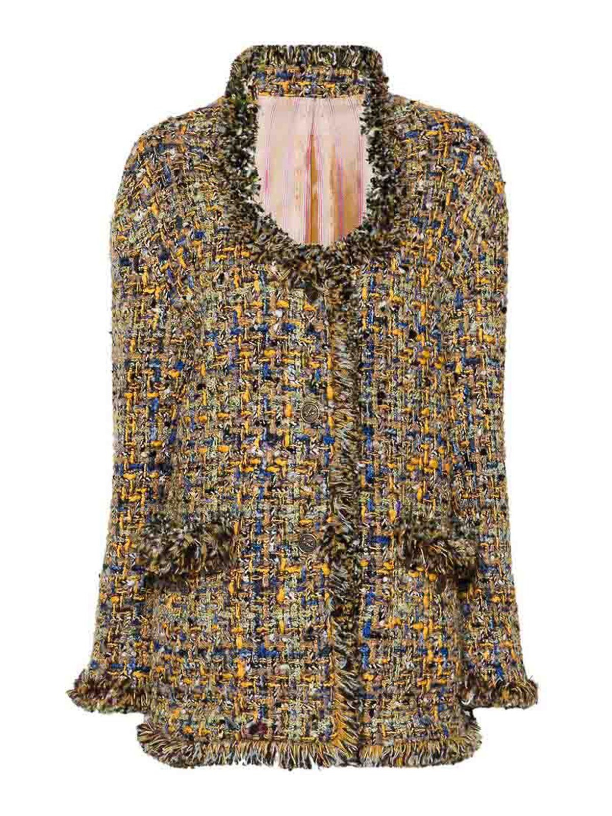 Shop Etro Jacket In Multicolour