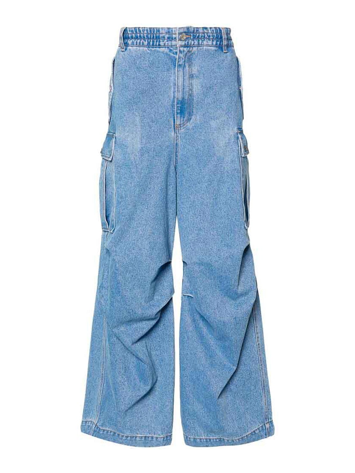 Shop Marni Pants In Blue