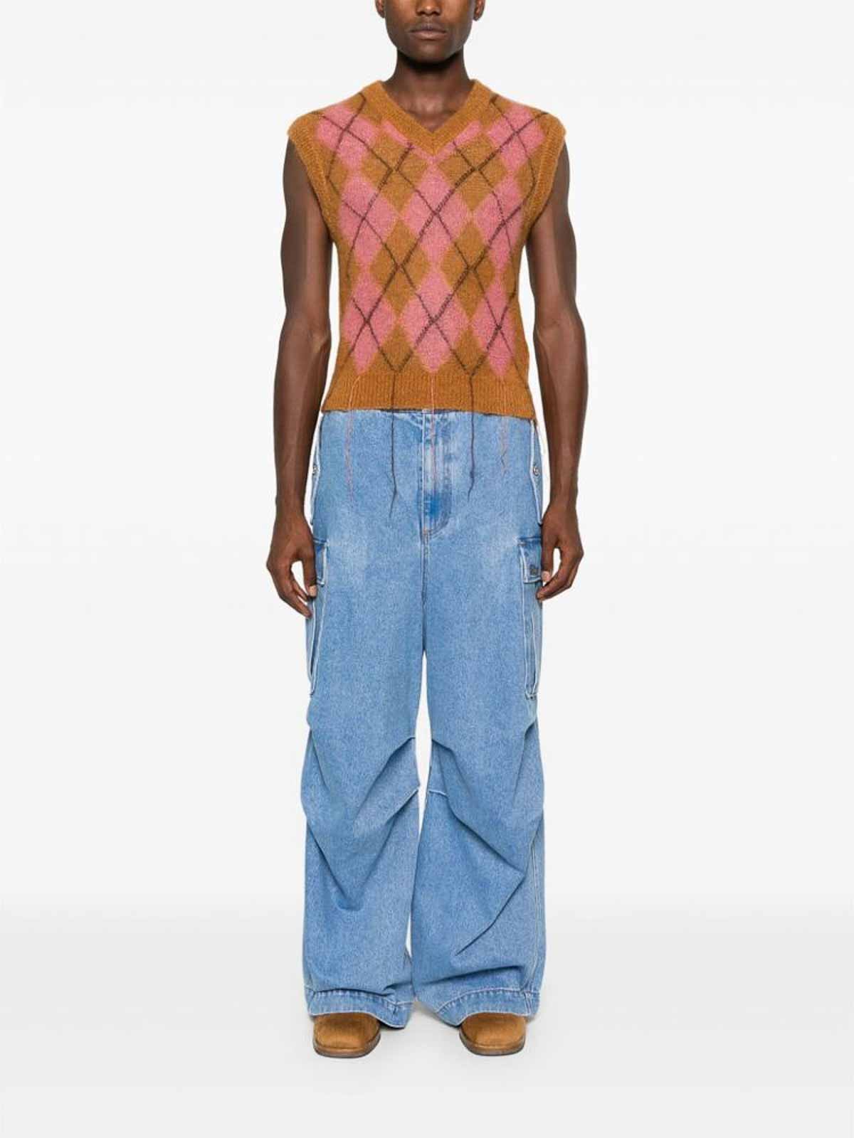 Shop Marni Pants In Blue