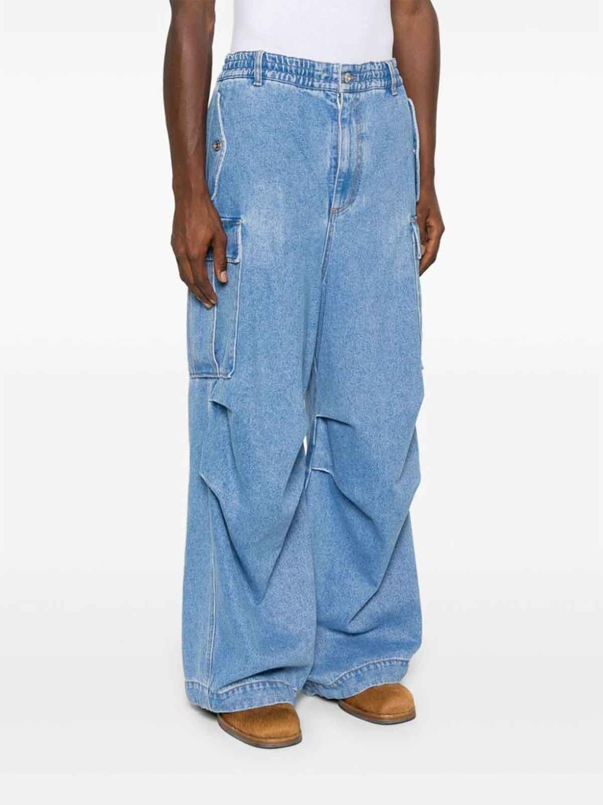 Shop Marni Pants In Blue