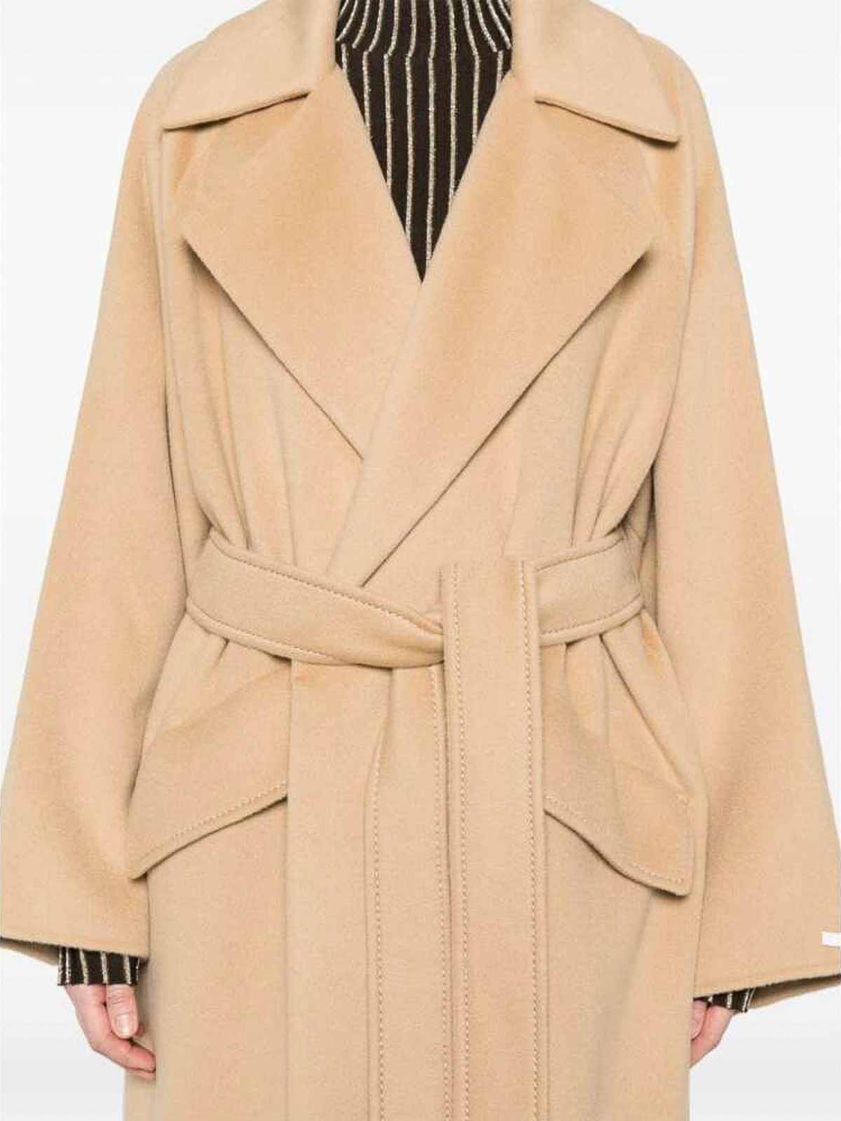 MaxMara ベージュ ショートコート オルガ] テディベア ショート コート, beige | Max Mara