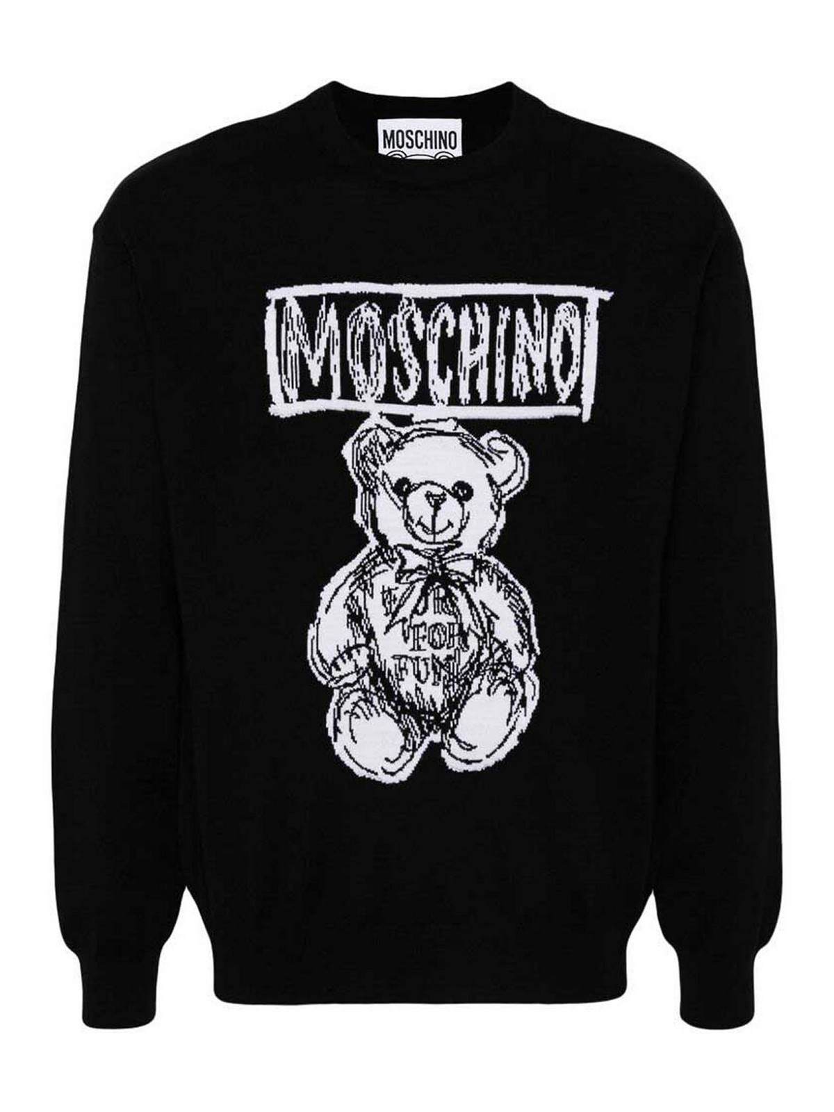 Shop Moschino Sweater In Black