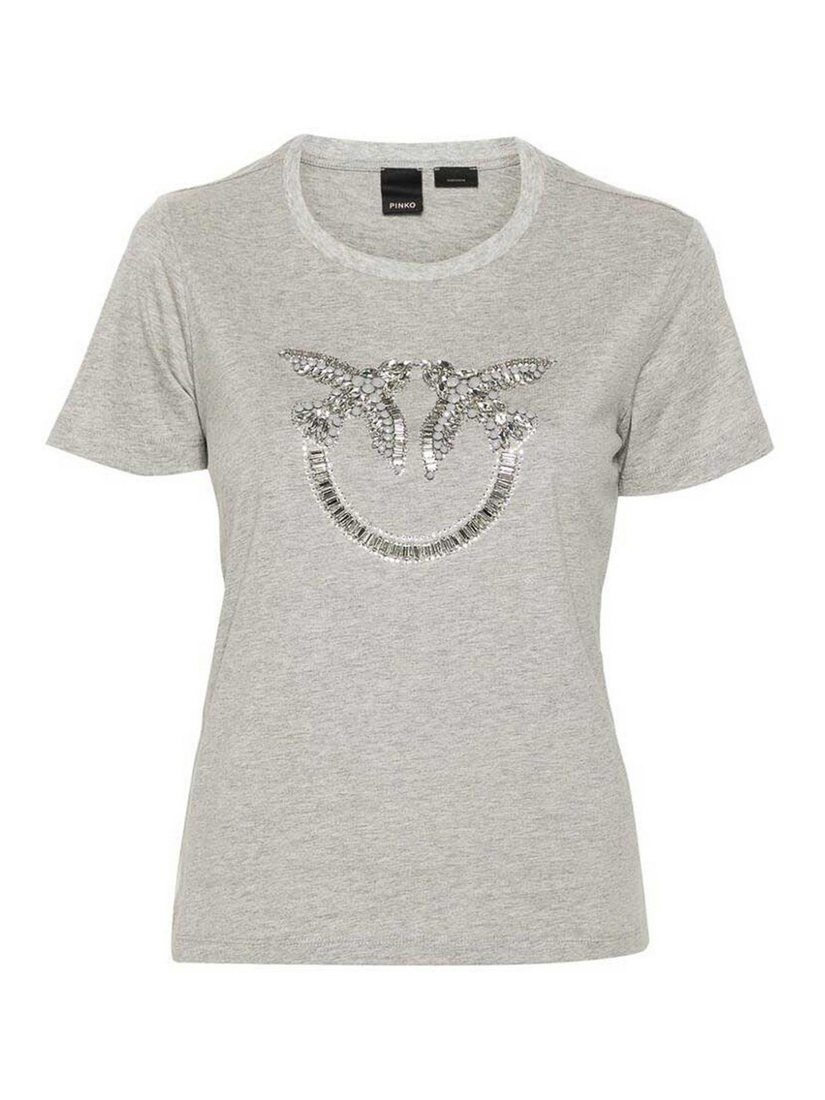 Shop Pinko T-shirt In Grey