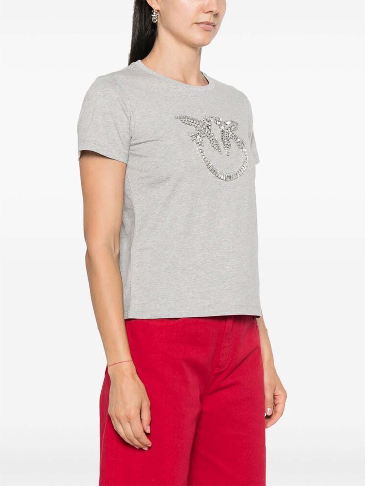 Shop Pinko T-shirt In Grey