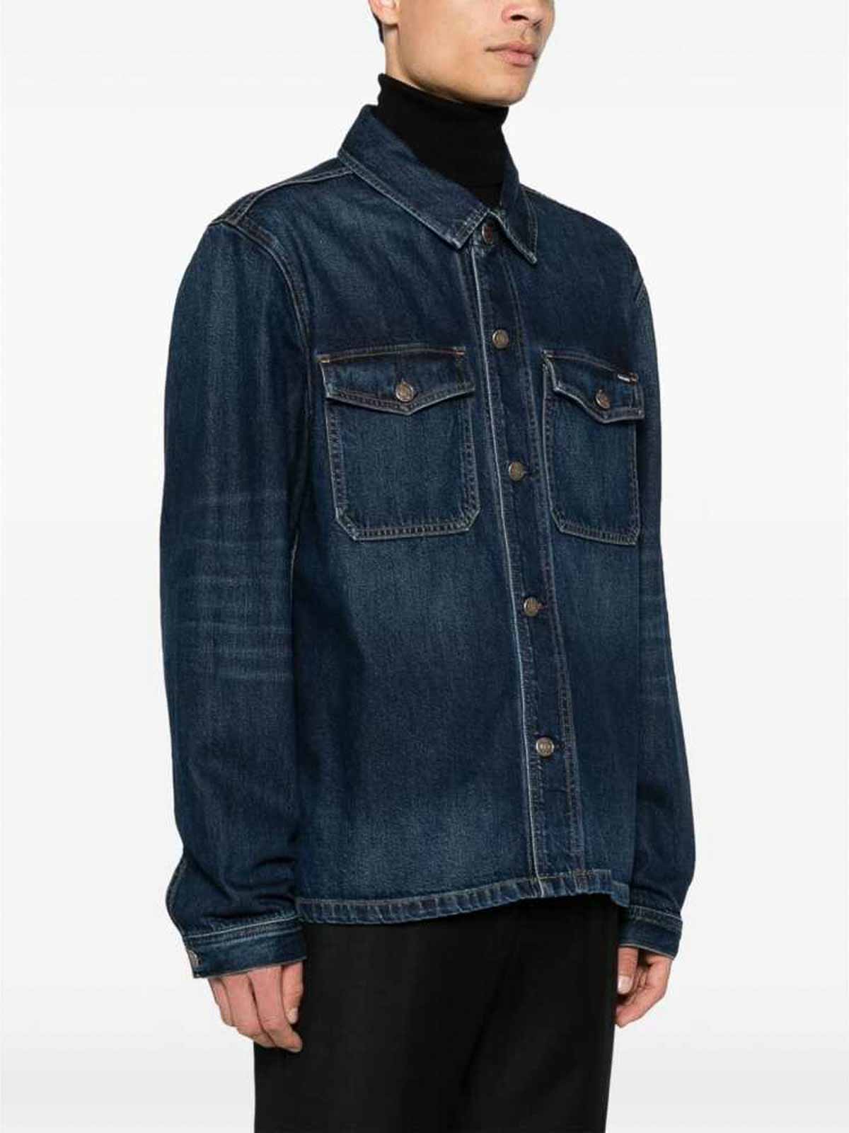 Shop Tom Ford Jacket In Blue