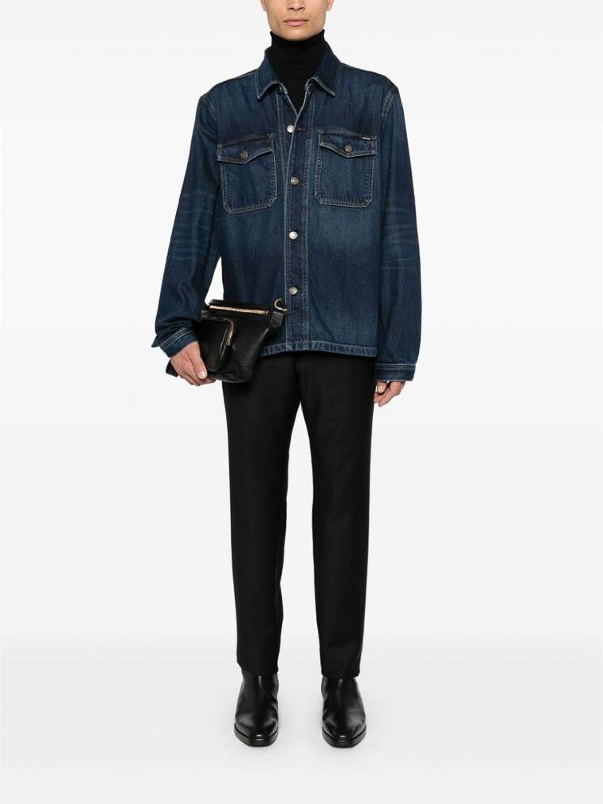 Shop Tom Ford Jacket In Blue