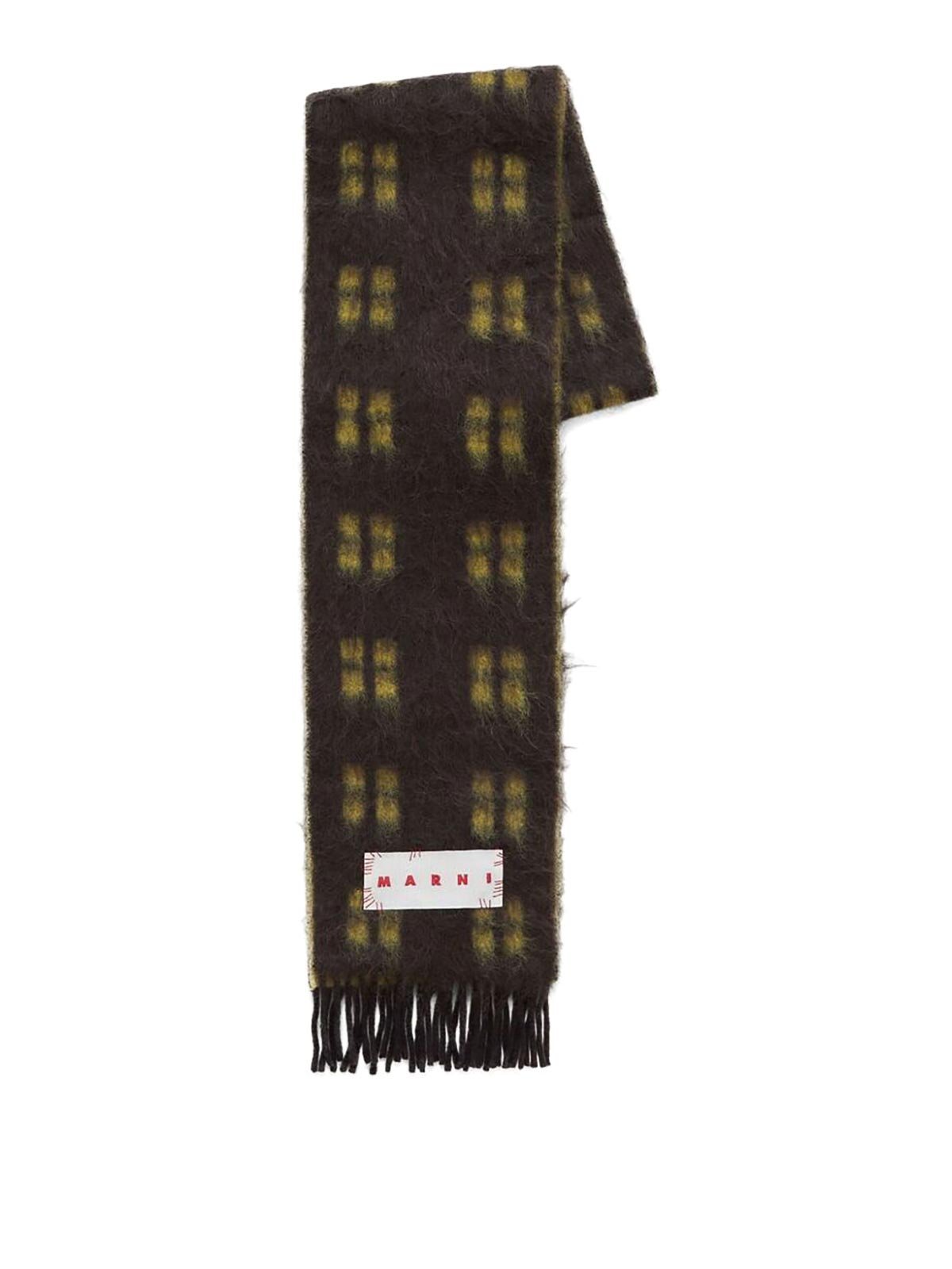 Shop Marni Scarf In Brown