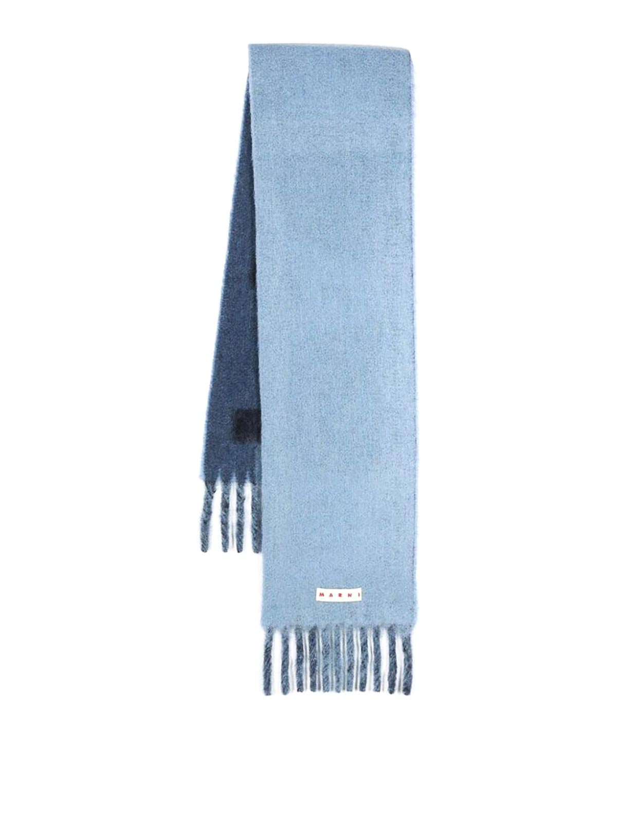 Shop Marni Scarf In Blue