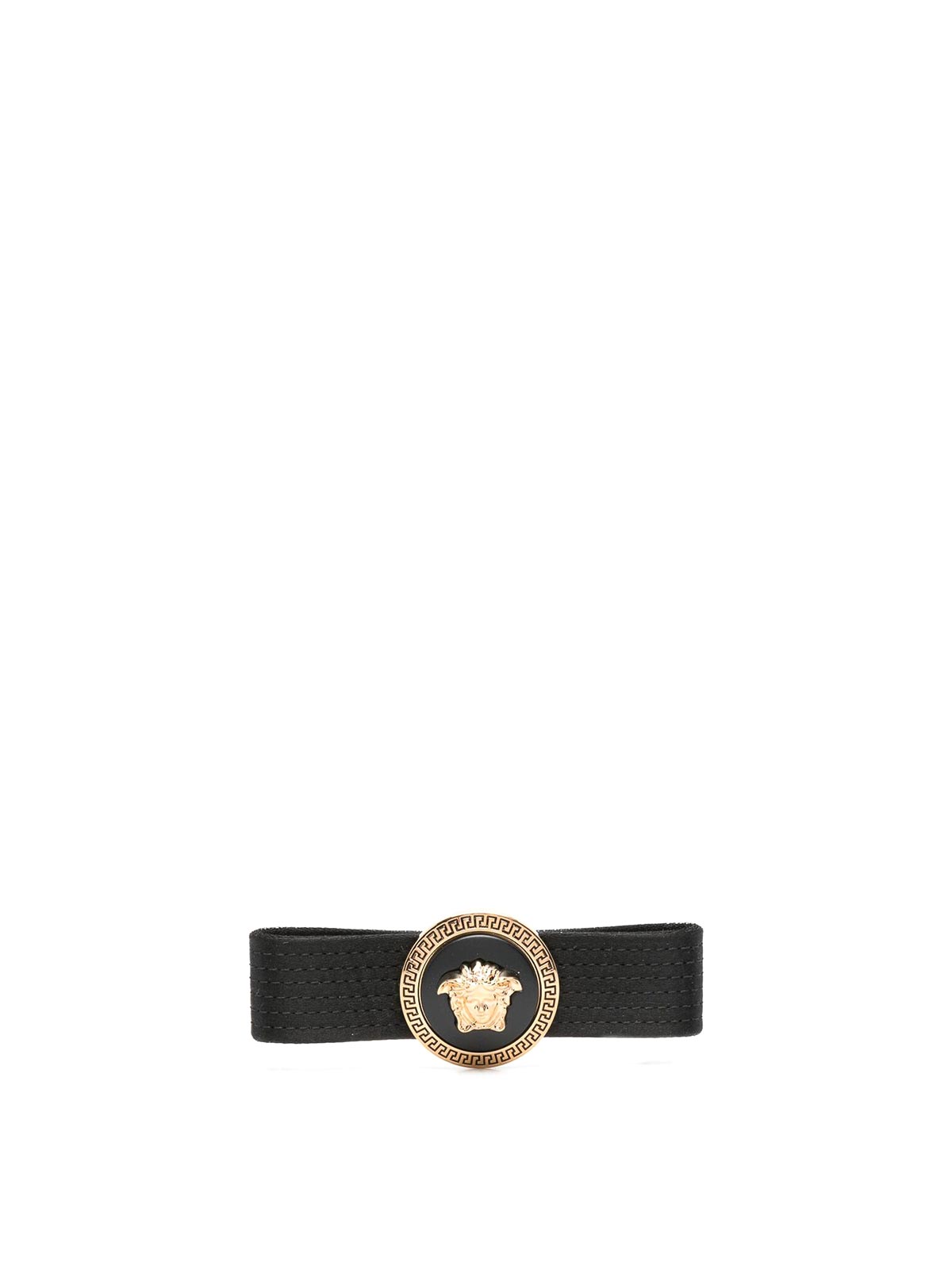 Shop Versace Hair Accessory In Black