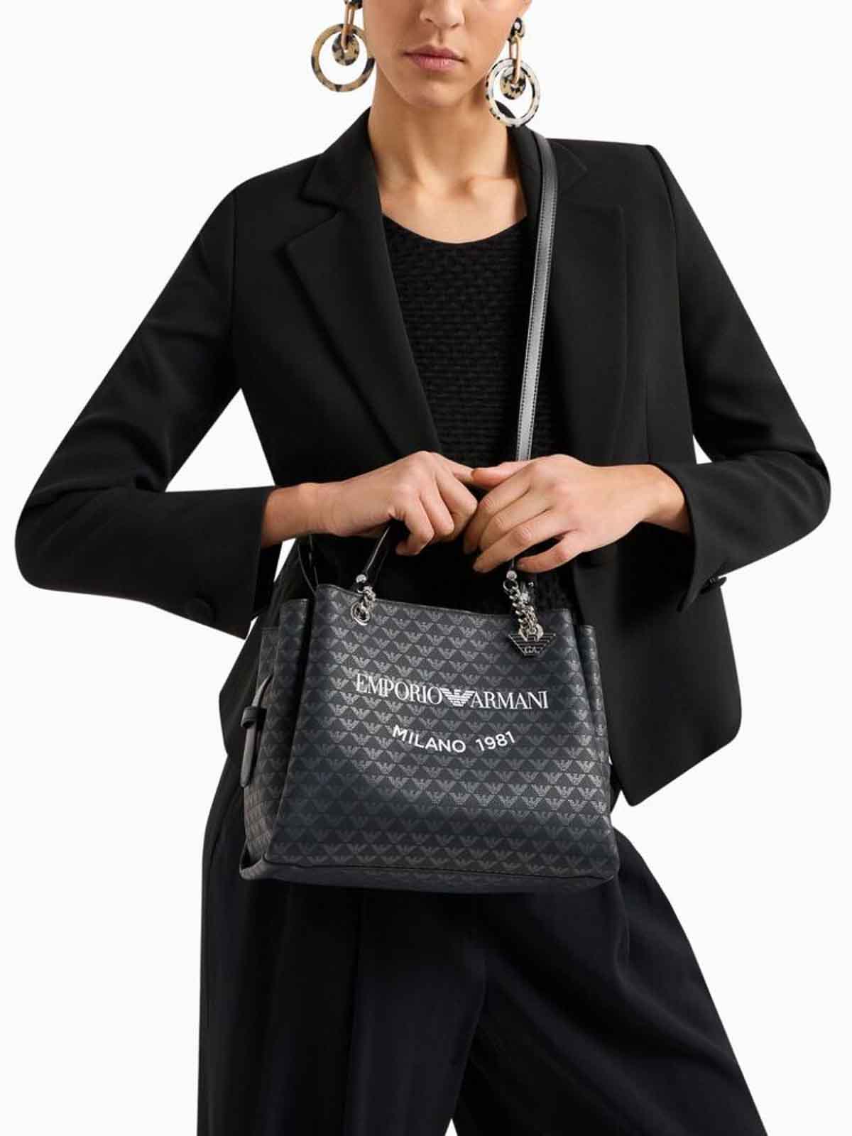 Shop Emporio Armani Bag In Black