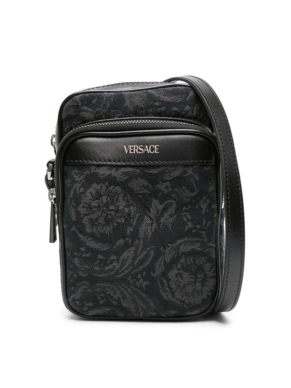 Shop Versace Bum Bag In Black