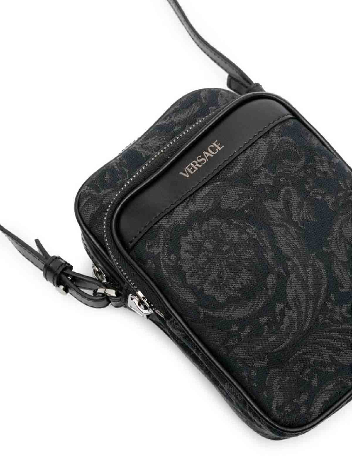 Shop Versace Bum Bag In Black