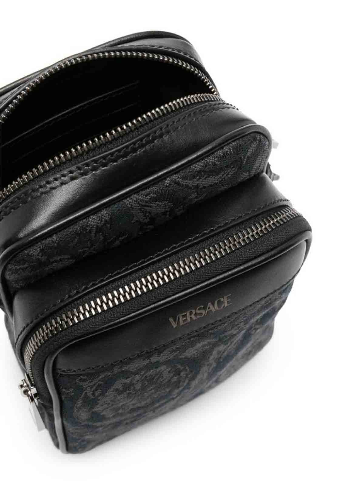 Shop Versace Bum Bag In Black