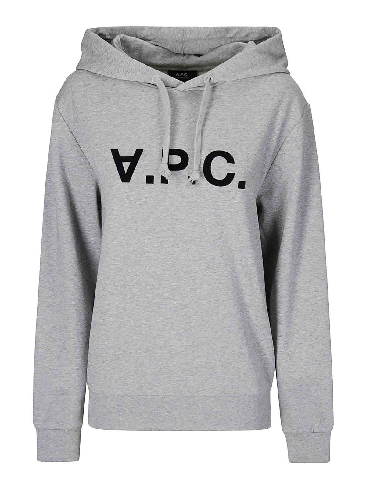 Shop Apc Hoodie Standard Grand Vpc In Light Grey