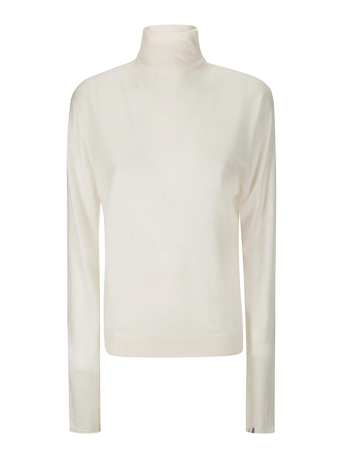 Shop Extreme Cashmere Turtleneck Sweater In Cream