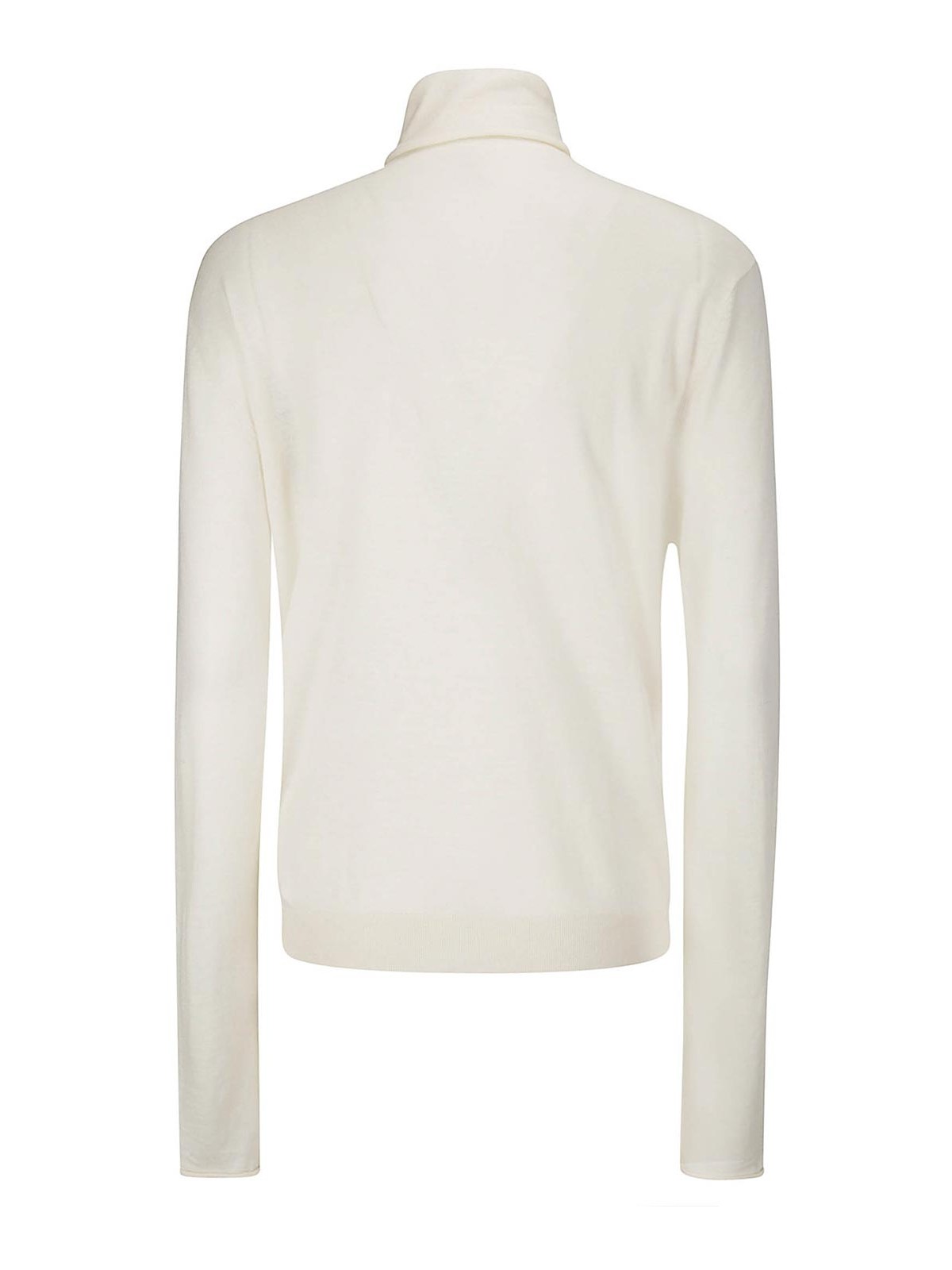 Shop Extreme Cashmere Turtleneck Sweater In Cream