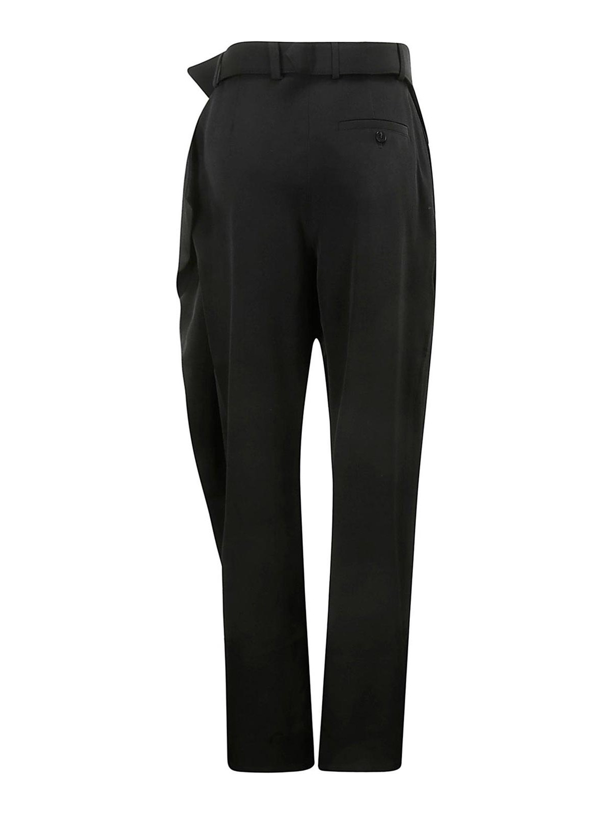 Shop Jw Anderson Fold Over Trousers In Black