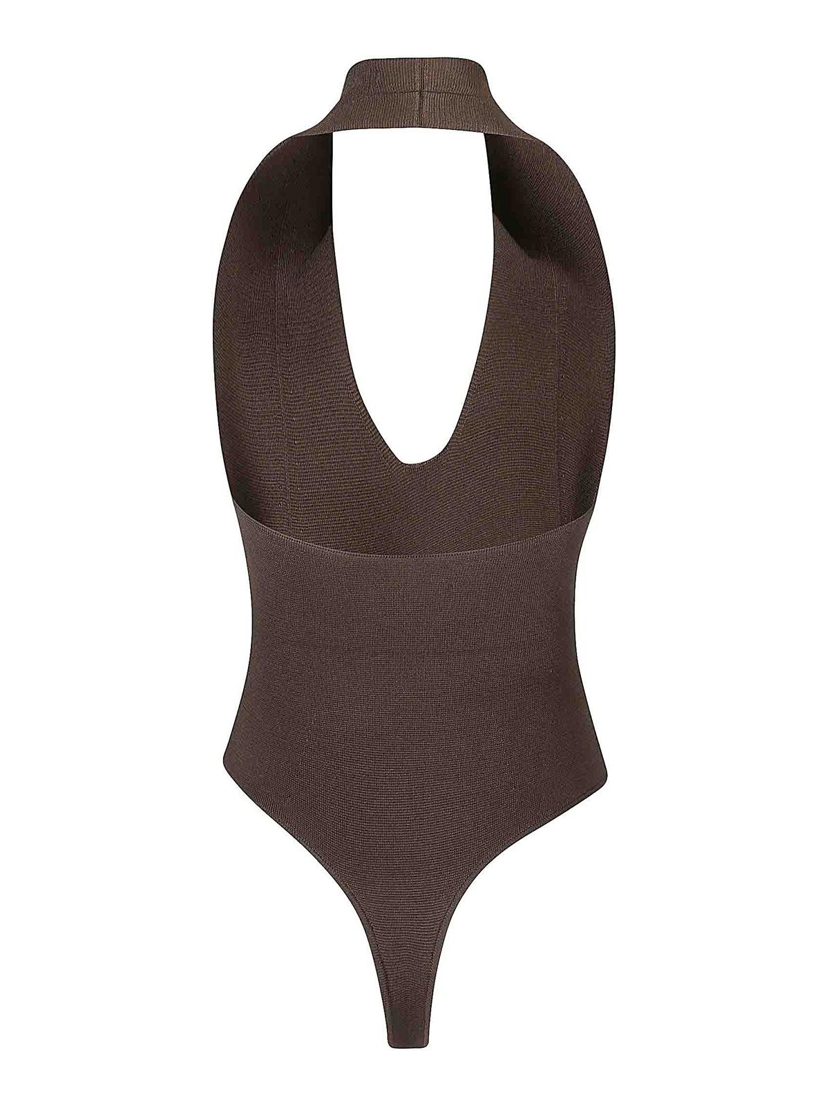 Shop Khaite Toto Bodysuit In Brown